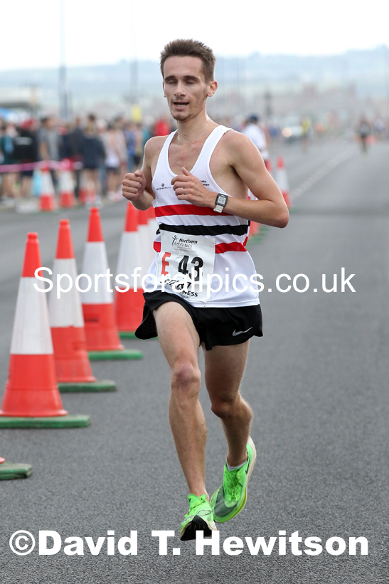 Senior mens 6 stage relay, 2021 Northern 6 and 4 Stage and Young Athletes Road Relays, Redcar. Photo: David T. Hewitson/Sports for All Pics